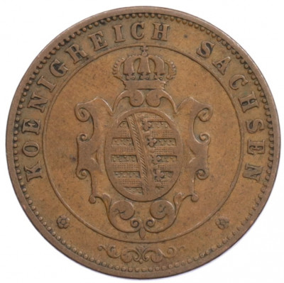 5 пфеннигов 1862 года Саксония