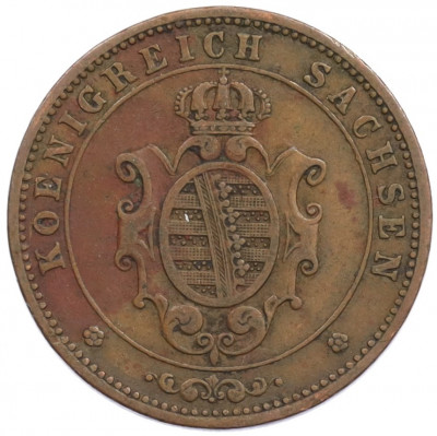 5 пфеннигов 1867 года Саксония