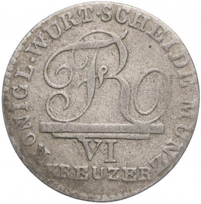 6 крейцеров 1807 года Вюртемберг