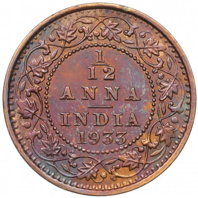 1/12 анны 1933 года Британская Индия