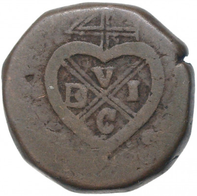 1 пайс 1822-1829 года Британская Ост-Индская компания — Бомбейское президенство