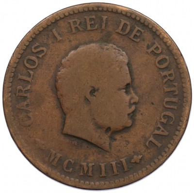 1/2 танга 1903 года Португальская Индия