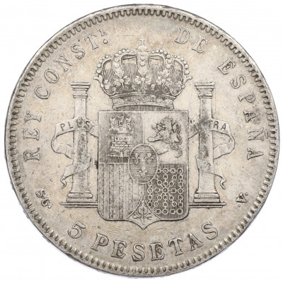 5 песет 1898 года Испания