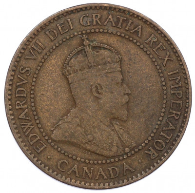 1 цент 1907 года Канада