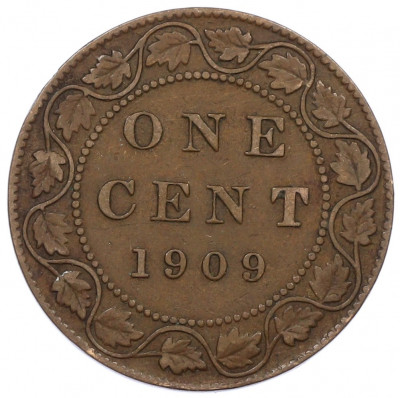 1 цент 1909 года Канада