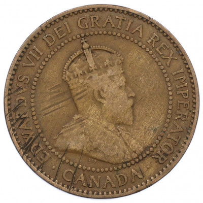 1 цент 1910 года Канада