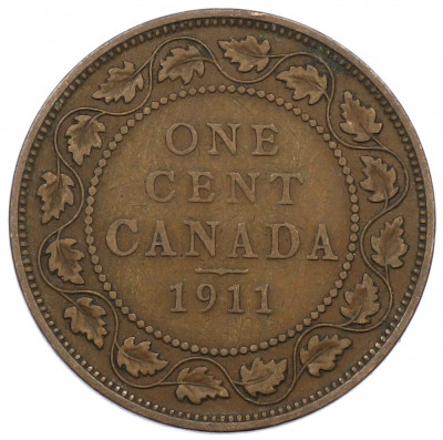 1 цент 1911 года Канада