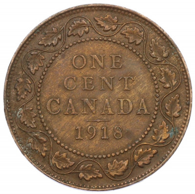1 цент 1918 года Канада