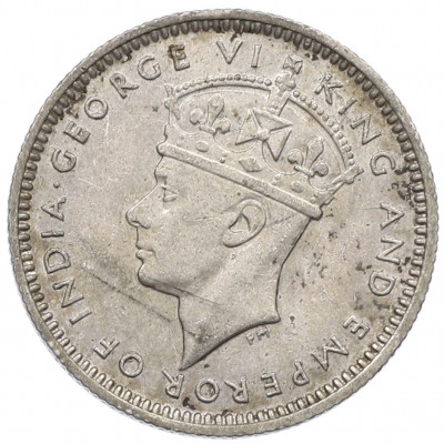 10 центов 1943 года Малайя