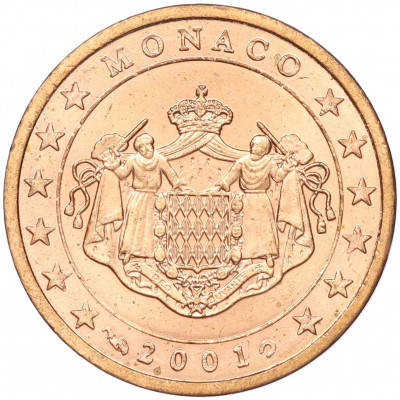 2 евроцента 2001 года Монако