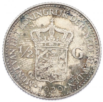1/2 гульдена 1929 года Нидерланды