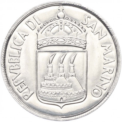 10 лир 1973 года Сан-Марино