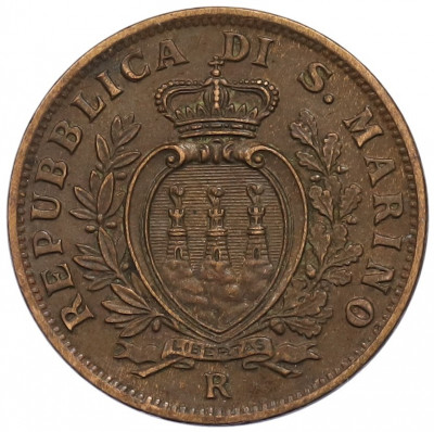10 чентезимо 1935 года Сан-Марино