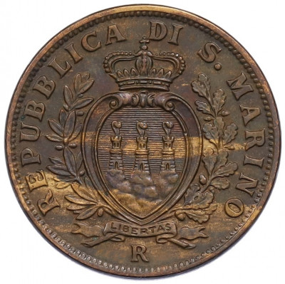 10 чентезимо 1938 года Сан-Марино