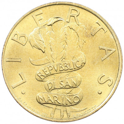 200 лир 1995 года Сан-Марино