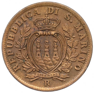 5 чентезимо 1935 года Сан-Марино