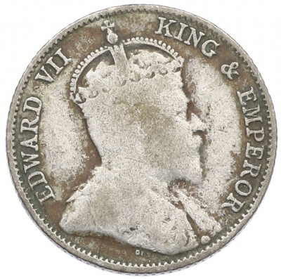 10 центов 1910 года Стрейтс Сетлментс