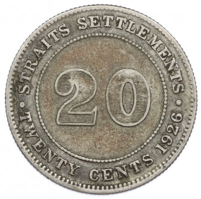 20 центов 1926 года Стрейтс Сетлментс