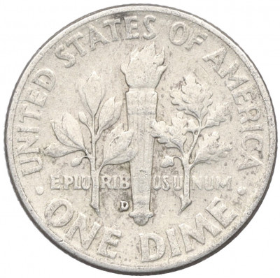 1 дайм (10 центов) 1960 года D США