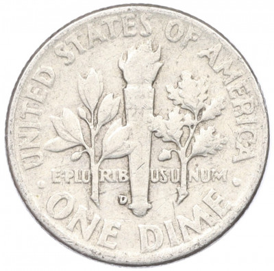 1 дайм (10 центов) 1962 года D США