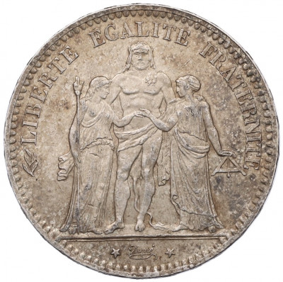 5 франков 1876 года A Франция