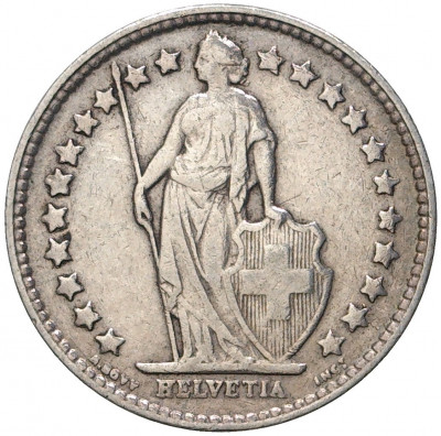 1/2 франка 1907 года Швейцария