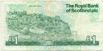 1 фунт стерлингов 1987 года Великобритания (Банк Шотландии)