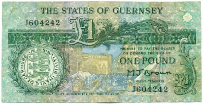 1 фунт 1991 года Гернси
