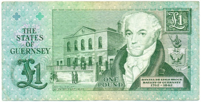 1 фунт 2016 года Гернси