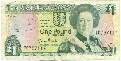 1 фунт 2000 года Джерси