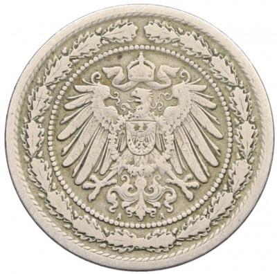 20 пфеннигов 1892 года A Германия