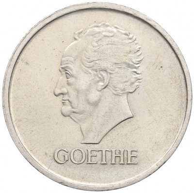 3 рейхсмарки 1932 года A Германия «100 лет со дня смерти Гете»