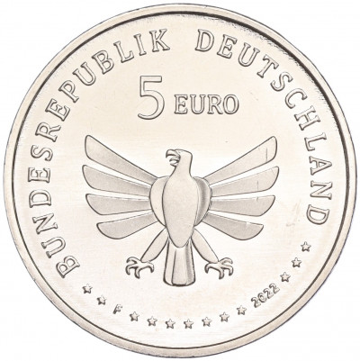 5 евро 2022 года F Германия «Чудесный мир насекомых — Царство насекомых»