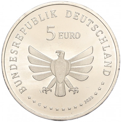 5 евро 2023 года G Германия «Чудесный мир насекомых — Махаон»
