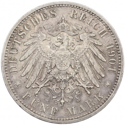5 марок 1901 года Германия (Пруссия) «200-летие Пруссии»