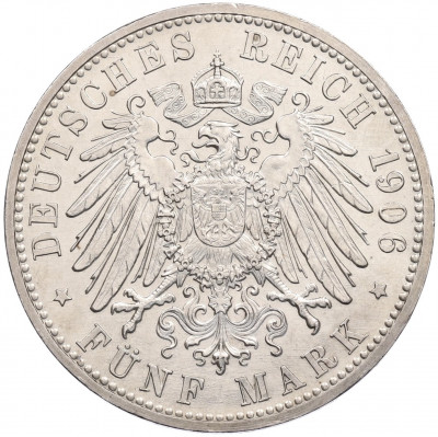 5 марок 1906 года Германия (Баден) «50 лет свадьбе Фридриха I и Луизы Прусской»