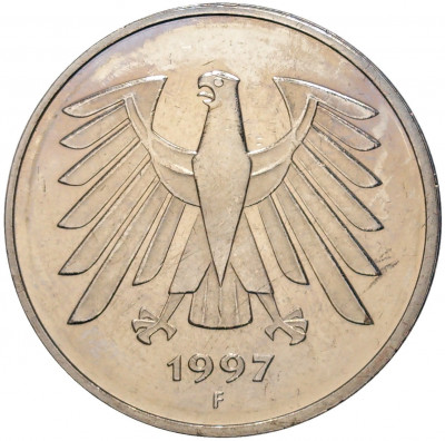 5 марок 1997 года F Германия