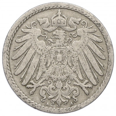 5 пфеннигов 1904 года A Германия