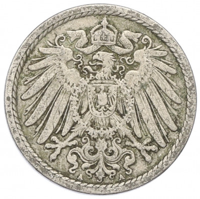 5 пфеннигов 1906 года A Германия