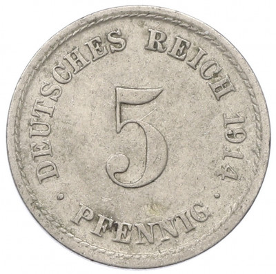 5 пфеннигов 1914 года A Германия