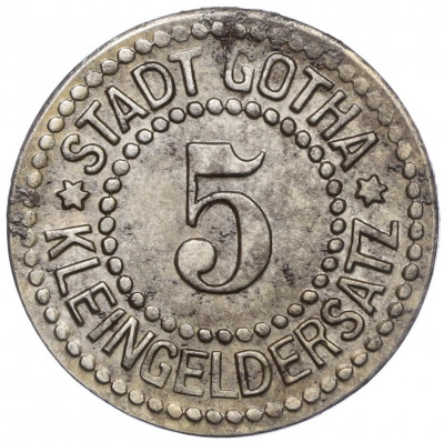 5 пфеннигов 1917 года Германия — город Гота (Нотгельд)