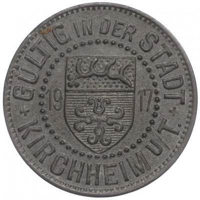 5 пфеннигов 1917 года Германия — город Кирххайм (Нотгельд)