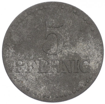 5 пфеннигов 1917 года Германия — город Леннеп (Нотгельд)