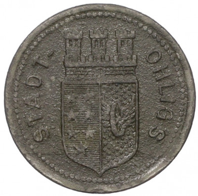 5 пфеннигов 1917 года Германия — город Олигс (Нотгельд)