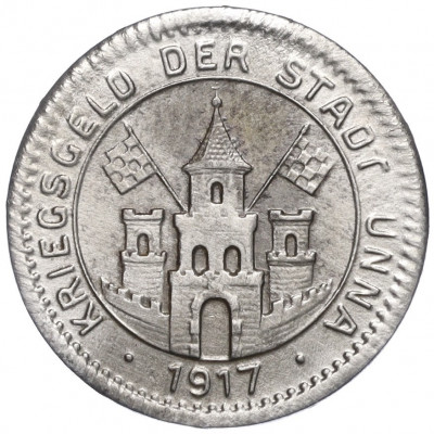 5 пфеннигов 1917 года Германия — город Унна (Нотгельд)