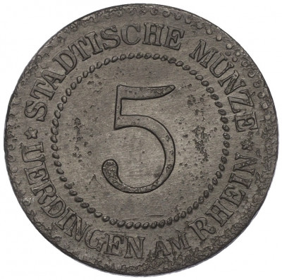 5 пфеннигов 1917 года Германия — город Юрдинген (Нотгельд)