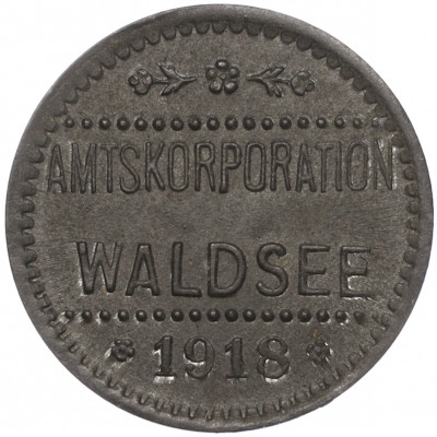 5 пфеннигов 1918 года Германия — город Вальдзее (Нотгельд)