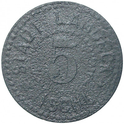 5 пфеннигов 1918 года Германия — город Ландек (Силезия) (Нотгельд)