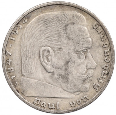 5 рейхсмарок 1936 года A Германия