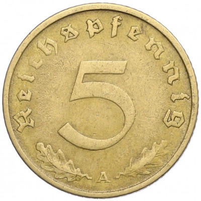 5 рейхспфеннигов 1937 года A Германия